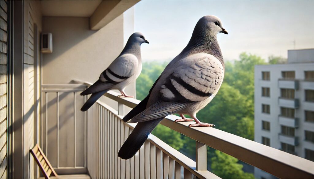 始めてベランダの鳩に気づいた日