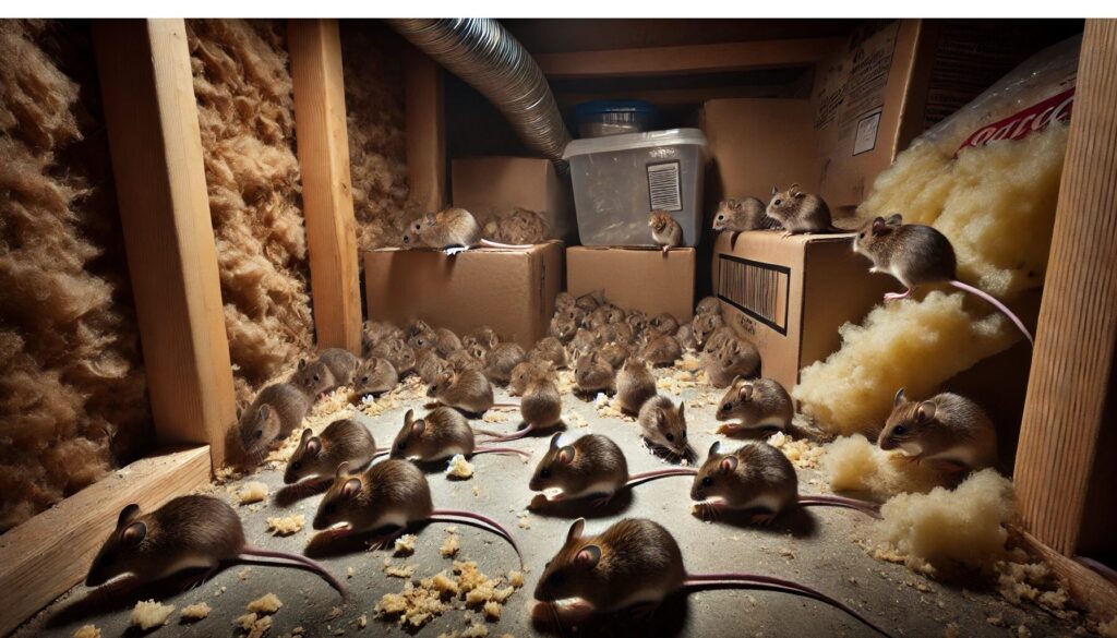 ハツカネズミなど一匹いたら数十匹いる可能性と家ネズミの寿命