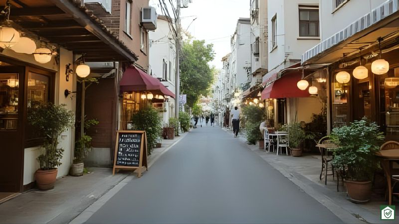 ネズミの発生しやすい飲食店が多いエリア
